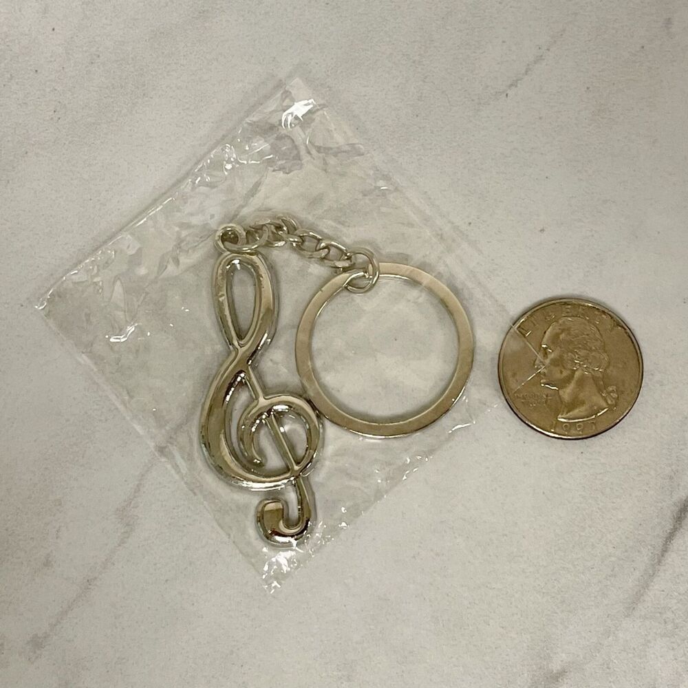 Treble Clef Symbol Music Musician Keychain Keyring